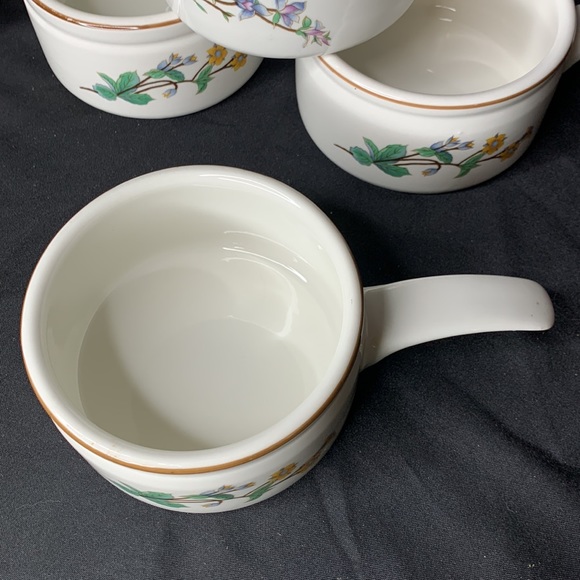Set of 4 Woodhill ceramic soup crocks with handle - Picture 4 of 6